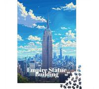Empire State Building Anime Style 38x26cm 1000pcs Jigsaw Puzzle, 1000 Piece