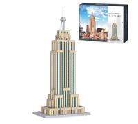 Empire State Building Blocks Set, 3819 PCS Empire State Mini Micro Bricks Toy, STEM Mini Architecture Building Kits for Adults, Gifts for Landmark House Enthusiasts