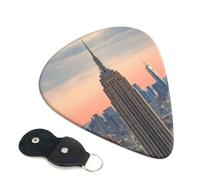Empire State Building Guitar Picks 6-Pack - Pick Set (0.46mm / 0.71mm / 0.96mm) Suitable For Guitar And Ukulele Playing