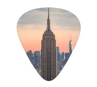 Empire State Building Guitar Plectrums, 12 Pcs Lightweight Guitar Plectrums, 0.46mm/0.71mm/0.96mm Thickness For Acoustic Guitar Acoustic Electric Guitar Ukulele Bass
