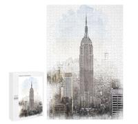 Empire State Building: Home Décor Activity, 1000 PCS Jigsaw Puzzle for Adults, for Relaxing Solo Or Group Play