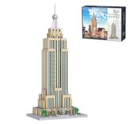 Empire State Building Nano Mini Blocks Kit, 3819 Pieces Landmark Architecture Mirco Bricks Model Set, Landmark Architecture Model Not Compatible with Major Brands