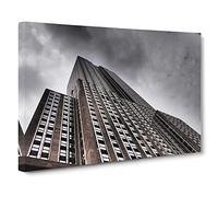 Empire State Building New York City No.4 Canvas Print | Gallery Wrapped 30mm Frame Wall Art | 24x16 inches | Ready to Hang | Modern Cityscape Picture | Living Room Bedroom Lounge Office