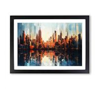 Empire State Building Photograph 8K No.3 Framed Print | A2 Black Framed Wall Art | Ready to Hang | Modern Cityscape Picture | Living Room Bedroom Lounge Office