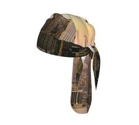 Empire State Building Print Cycling Headwrap Under Helmet Skull Cap Sweat Wicking Quick Dry for Patriotic Event Gift