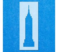 Empire State Building Stencil: Mylar Airbrush Wall Art Painting Crafts | DIY-A6 Stencil - Design Size (105mm 30mm)