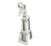 Empire state building sterling silver charm .925 x 1 USA US charms