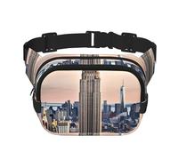 Empire State Buildingwaist Bag for Men Women - Adjustable Double Fanny Pack for Travel, Sports, and Daily
