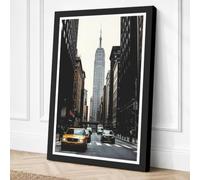 Empire State Frames Vintage Canvas Wall Art Print 18x12 Inch (46 x 30 cm)