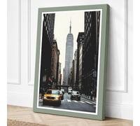 Empire State Frames Vintage Canvas Wall Art Print 24x16 Inch (61 x 41 cm)