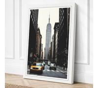 Empire State Frames Vintage Canvas Wall Art Print 30x20 Inch (76 x 51 cm)