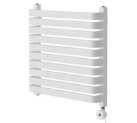 Empire Vertical Digital Thermostatic Electric Single Panel Radiator | White | Mild Steel | 600mm x 600mm