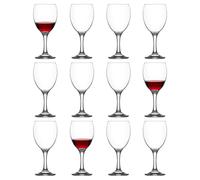 LAV 12x 340ml Empire Wine Glasses - Small Dishwasher Safe Glass Wedding Christmas Birthday Party Drinking Glassware Goblet Gift Set