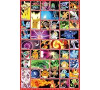 empireposter Pokemon-Moves-Anime Game Poster-Size 61 x 91.5 cm, Paper, Colourful, 91.5 x 61 x 0.14 cm