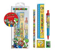 empireposter Super Mario, 4-Colour Stationery Set Pens, Ruler, Eraser