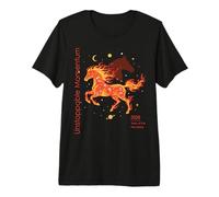 Employee Appreciation Day Co-Worker Fire Horse 2026 Zodiac Premium T-Shirt