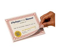 Employee Appreciation | Motivational Best Employee Notebook | Certificate Appreciation - for Company Team Job Members Supervisors Leaders Colleagues Family Friends Festival New Year