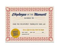 Employee Of The Moment Award Paper Certificate Note Pad| Motivational Best Employee Notebook | For Company Team Job Members Supervisors Leaders Colleagues
