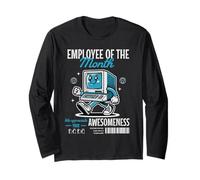 Employee of the Month Computer Office Job Loyalty Reward Long Sleeve T-Shirt