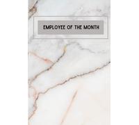 Employee of the Month: Notebook for Note Taking Journal Entry at Workplace for Employees and Employers, Blank Lined Notebook for Co-workers, Staff ... 110 pages( Granite Marble Rock Design)