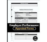 Employee Performance Appraisal Forms: Worker Evaluation Review Form Logbook , Double-Sided Pages, HR Forms