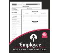 Employee Performance Appraisal Forms: Worker Review & Evaluation Form for 60 Employees | Track Up To 12 Performance Qualities | 120 Two-Sided Pages
