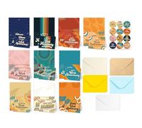 Employee Recognition Cards for Work 10pcs Funny Motivational Cards with Envelopes for Office Teacher Kids Students Colleague Office Teacher