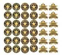 Employee Recognition Pins - 36PCS Award Lapel Pins Set (3 Styles), Gold Star Badges for Staff Appreciation, Excellence in Service, Employee of the Month, Star Performer S600-S603 MIX BROOCH