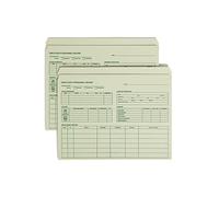 Employee Record File Folder, 11-1/2"x9-1/2", 20/PK, Manila