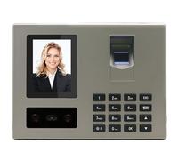 Employee Time Clock, Clocking in Machines for Small Business, Fingerprint Face PIN Machine with 2.8 Inches TFT LCD Screen, Fingerprint Password Checking-in Recorder for Business Scanner with U-Disk