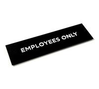 Employees Only Sign for Door - Private Staff Only Sign, Restricted Area Employee Only Signs for Doors with Acrylic Raised Letters, Office Signage, Modern Look for Business, Store, or Facility
