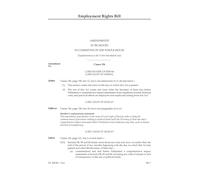 Employment Rights Bill Amendments to be moved in Committee of the Whole House [Supplementary to the Tenth Marshalled List] (House of Lords) HLB 81 X a
