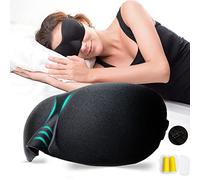 EMPO Eye Mask/Sleep Mask 3D Soft Memory Foam Contoured with Free Ear Plugs, Better Than Silk, Sleep Deeply Anywhere Anytime - Two SoftMAX Adjustable Straps to Fit All Head Sizes