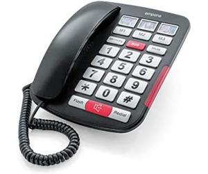 Emporia AMPLi40 Big-Button Amplified Corded Home Phone Black/Silver (Official U