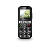 Emporia E30 Mobile phone for seniors, Contract-free key phone, Mobile phone with emergency button, Extra large keys, Ideal for the elderly, Easy to use, Black