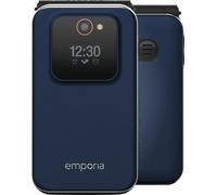 Emporia JOY-LTE v3 Flip Phone in Blueberry, Blue