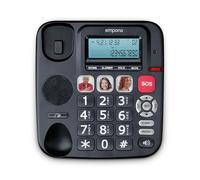 Emporia KFT20 Corded Big-Button - Black/Silver (Official UK and Ireland Version)