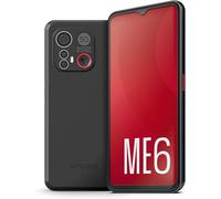 Emporia ME6 5G Smartphone, 6.58" HD Display, 128GB Memory, 6GB RAM, SIM free Unlocked, 50MP camera, ASHA Hearing Aid Protocol, Personal Panic Button, Android 13. Black