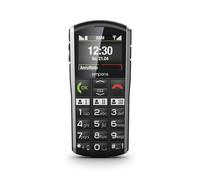emporiaSIMPLICITY, Cell phone for seniors, Touch-button phone without subscription, Mobile phone with emergency call button, 2-inch screen, Black