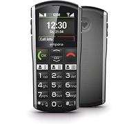 Emporia Simplicity Mobile Phone 2 Inch Colour Display Large Buttons SOS Button Charging Station M4/T4 Compatible with Hearing Aid Bluetooth Black (Italy)