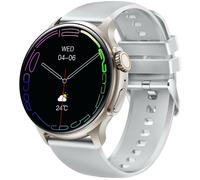 EMPORIA WATCHjoy Smart Watch - Grey, Silicone Strap, 45 mm, Silver/Grey