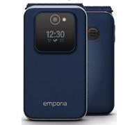 emporiaJOY 2G, Senior Mobile Phone, Contract-free key Flip Phone, Mobile Phone with Emergency Call Key, 2.8 Inch Screen, Blue