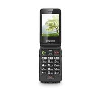 emporiaJOY-LTE, Senior Mobile Phone 2G, Contract-free key Flip Phone, Mobile Phone with Emergency Call Key, 2.8 Inch Screen, Red