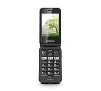 emporiaJOY-LTE, Senior Mobile Phone 2G, Contract-free key Flip Phone, Mobile Phone with Emergency Call Key, 2.8 Inch Screen, Black