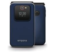 emporiaJOY-LTE, Senior Mobile Phone 2G, Flip Mobile Phone without Contract, with Emergency Call Button, 2.8 Inch Display, Blue