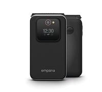 emporiaJOY-LTE, Senior Mobile Phone 4G, Contract-free key Flip Phone, Mobile Phone with Emergency Call Key, 2.8 Inch Screen, Black