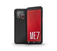 emporiaME.7 Senior Smartphone without Contract, Android 15 Mobile Phone with Emergency Button, 5.45" Touch Display, NFC, 6 GB RAM, 128 GB Storage, Fingerprint Sensor, IP54, Black