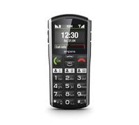 emporiaSIMPLICITY, Senior mobile phone, No-contract push-button mobile phone, Mobile phone with emergency call button, 2-inch display, Black