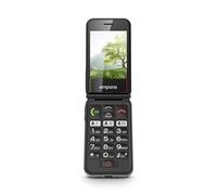 emporiaSIMPLICITYglam.4G Senior Mobile Phone Without Contract, Flip Phone with Large Keys, Emergency Button, 2.8" Display, High Volume, VoLTE, 3 Speed Dial Keys, Black