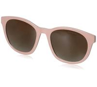 EMPORIO ARMANI(エンポリオアルマーニ) Women's Ek4001c Clip-on Sunglasses for Round Prescription Eyewear Frames, Shiny Pink/Gradient Brown, 47 mm